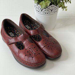 SAS Willow Slip On Mary Jane Loafer Walnut